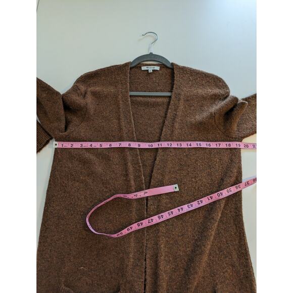 Madewell Kent Cardigan Sweater Merino Wool Alpaca Knit Brown Fall Boho Size XXS - Picture 11 of 12